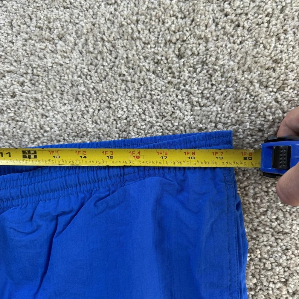 Vintage Express Surf Swim Shorts Mens XL Blue Teal Colorblock Mesh Lined Trunks